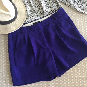 J. Crew Pleated Crepe Shorts 5"